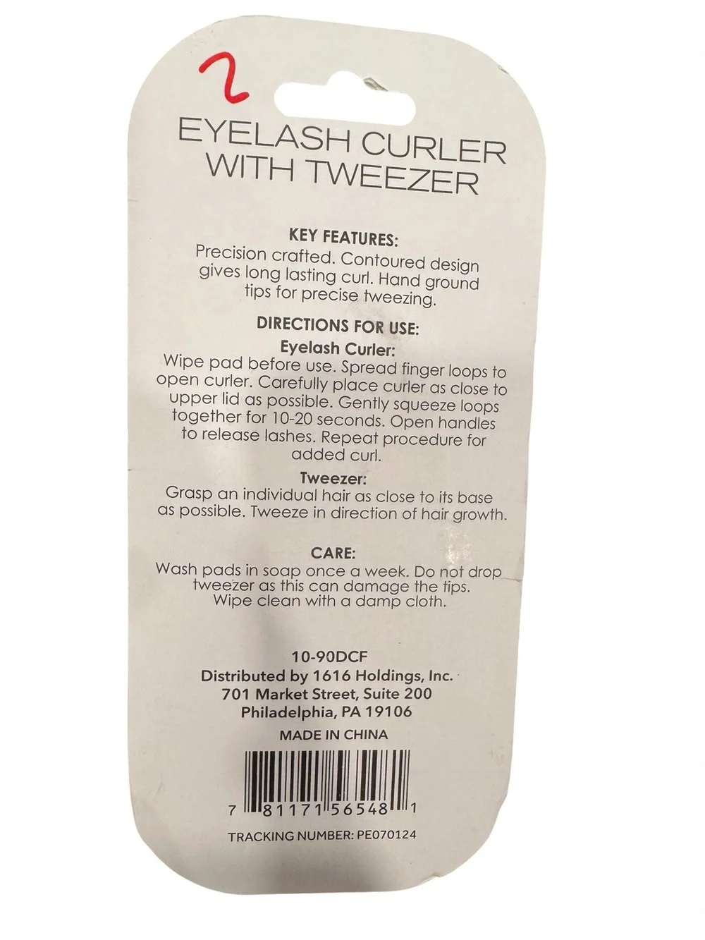 Eyelash Curler & Tweezer Set - Silver